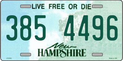 NH license plate 3854496