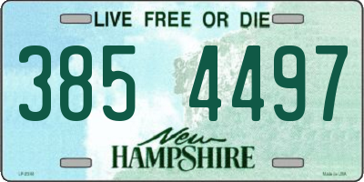 NH license plate 3854497