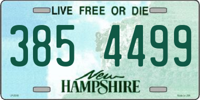 NH license plate 3854499