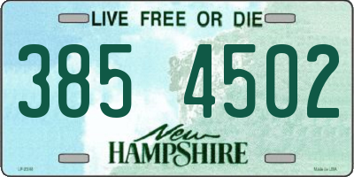 NH license plate 3854502