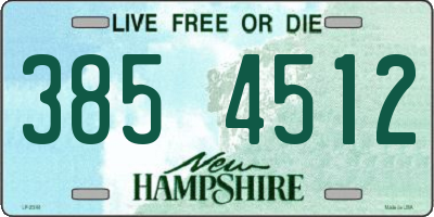 NH license plate 3854512