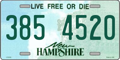 NH license plate 3854520