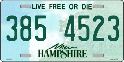 NH license plate 3854523