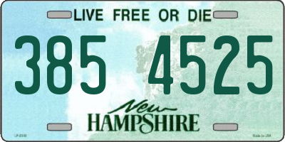 NH license plate 3854525