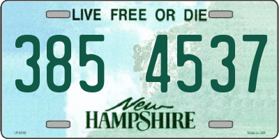 NH license plate 3854537