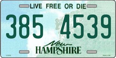 NH license plate 3854539