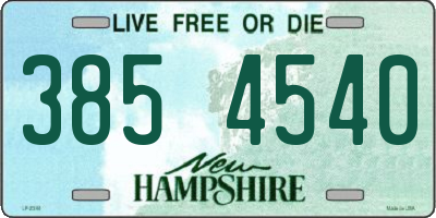 NH license plate 3854540