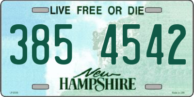 NH license plate 3854542