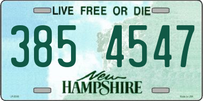 NH license plate 3854547