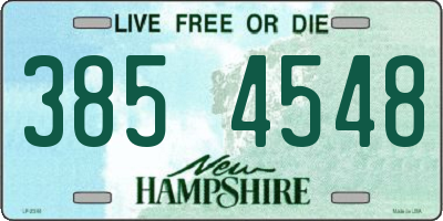 NH license plate 3854548