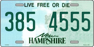 NH license plate 3854555