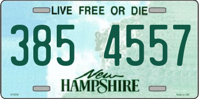 NH license plate 3854557