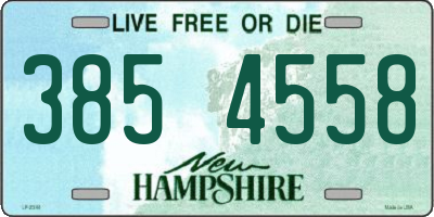 NH license plate 3854558