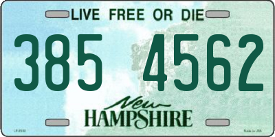 NH license plate 3854562