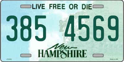 NH license plate 3854569