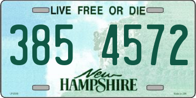 NH license plate 3854572