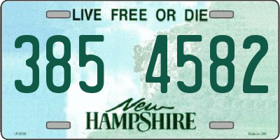 NH license plate 3854582