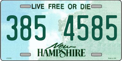 NH license plate 3854585
