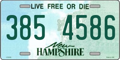 NH license plate 3854586