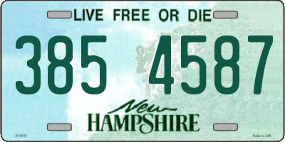 NH license plate 3854587
