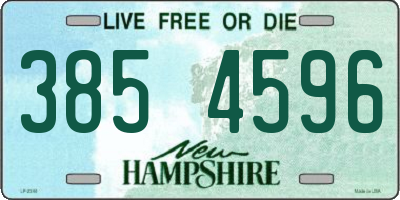 NH license plate 3854596