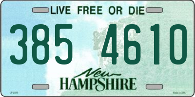 NH license plate 3854610