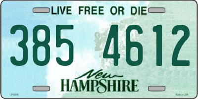 NH license plate 3854612