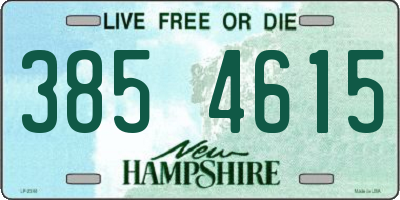 NH license plate 3854615