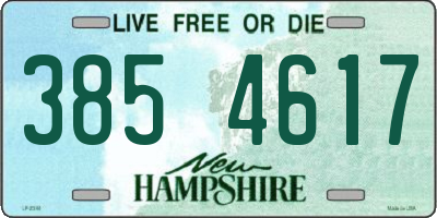 NH license plate 3854617