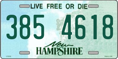 NH license plate 3854618