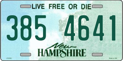 NH license plate 3854641