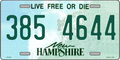 NH license plate 3854644
