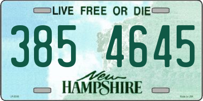 NH license plate 3854645