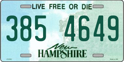 NH license plate 3854649