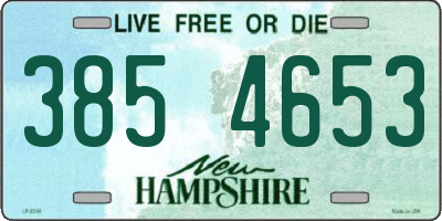 NH license plate 3854653