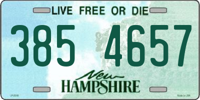 NH license plate 3854657