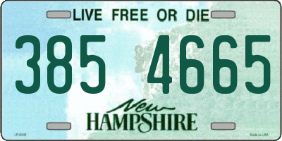 NH license plate 3854665