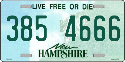 NH license plate 3854666