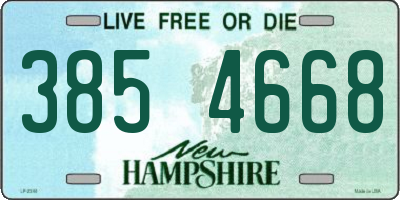 NH license plate 3854668