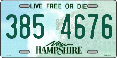 NH license plate 3854676