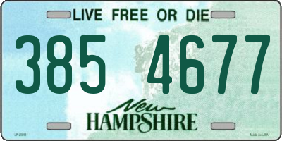 NH license plate 3854677
