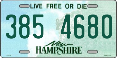NH license plate 3854680