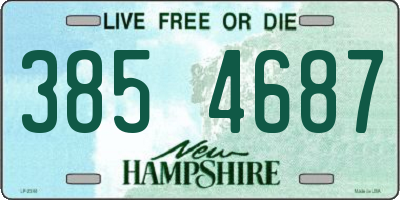 NH license plate 3854687