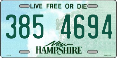 NH license plate 3854694