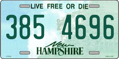 NH license plate 3854696