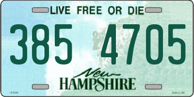 NH license plate 3854705