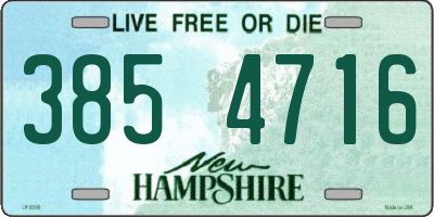 NH license plate 3854716