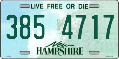 NH license plate 3854717
