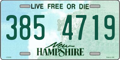 NH license plate 3854719