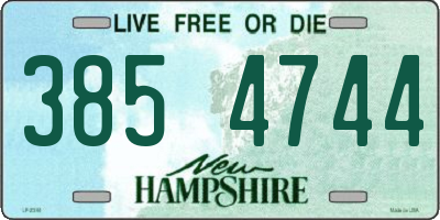 NH license plate 3854744